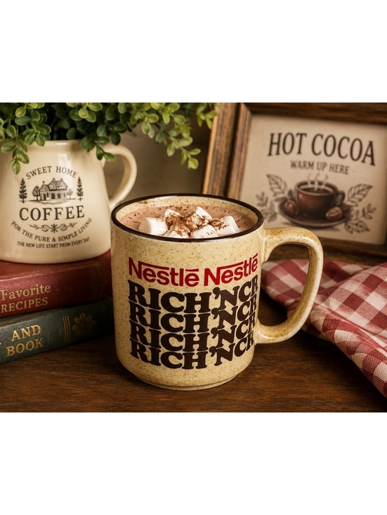 Vintage Nestlé Rich ’N Creamy Cocoa Mug Made In Japan 3.5” Tall